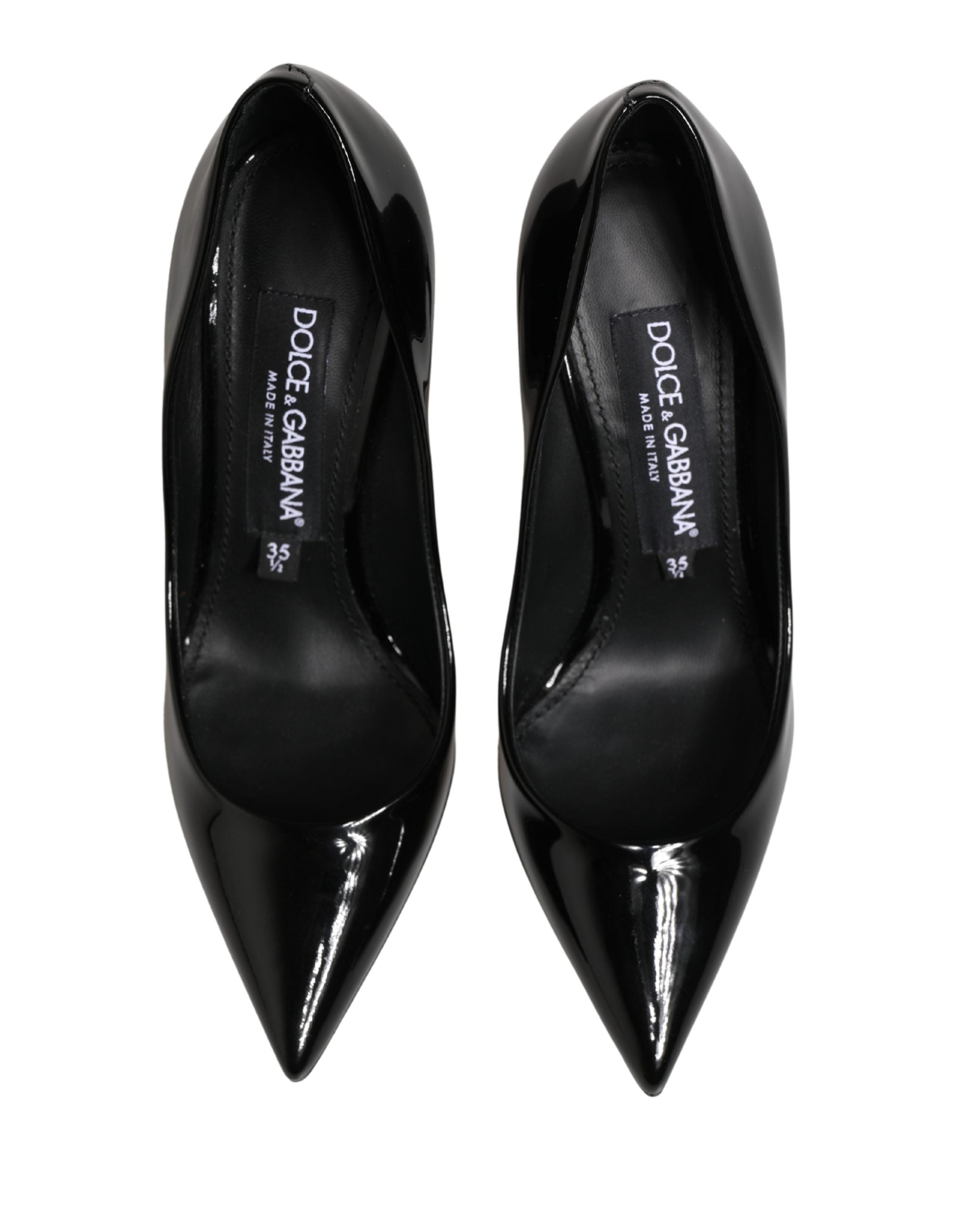 Dolce & Gabbana Schwarze High Heels aus Kalbsleder, Pumps