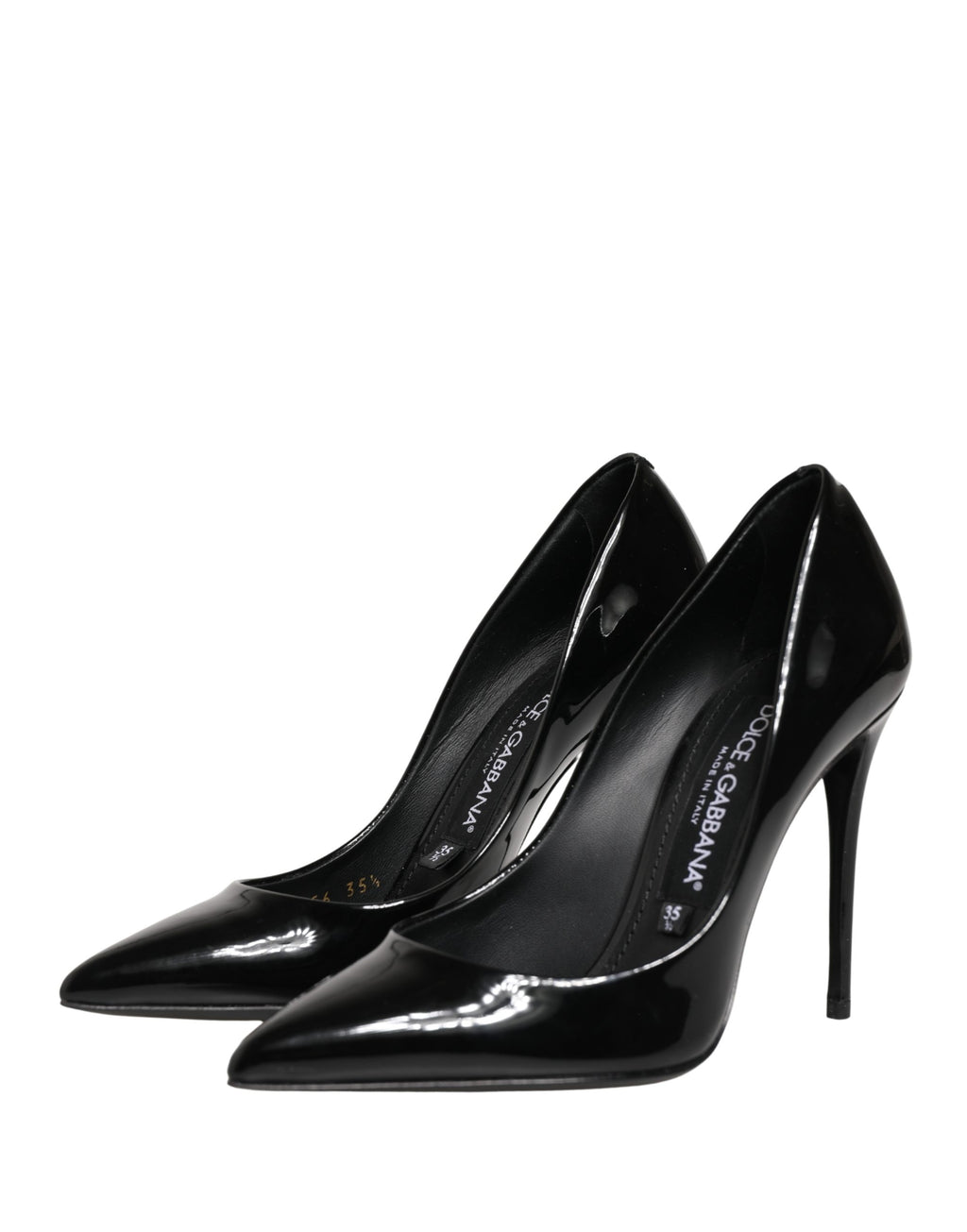 Dolce & Gabbana Schwarze High Heels aus Kalbsleder, Pumps