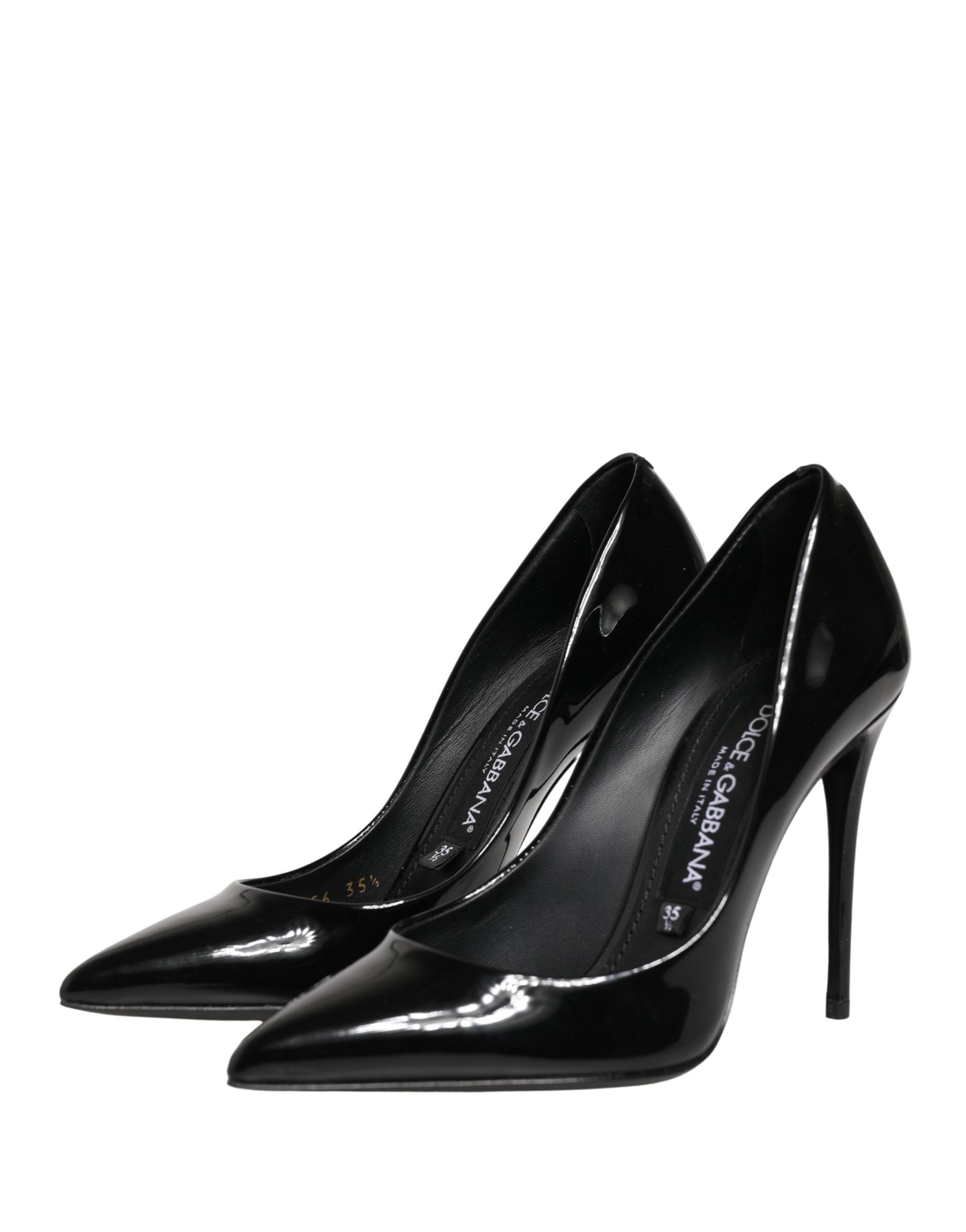Dolce & Gabbana Schwarze High Heels aus Kalbsleder, Pumps