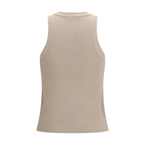 Brunello Cucinelli Beige Cotton T-Shirt