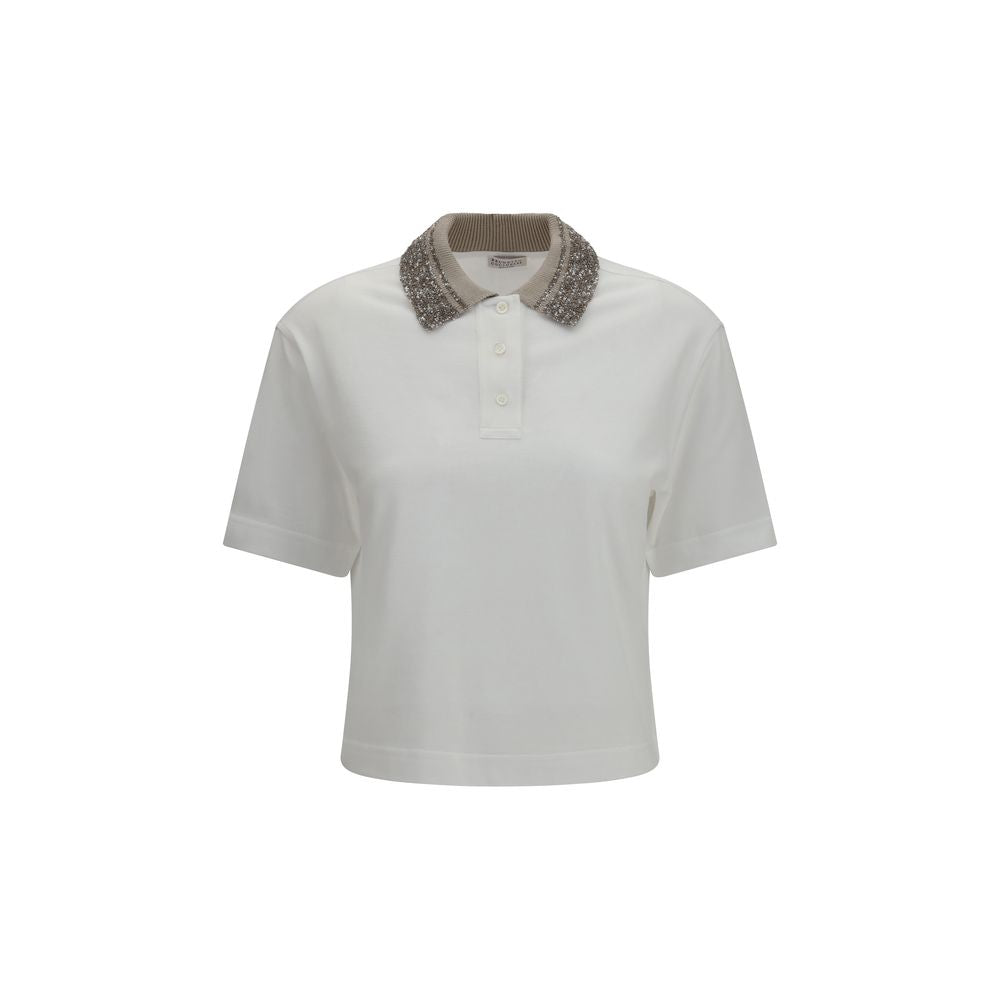 Brunello Cucinelli White Cotton Shortsleeve Shirt