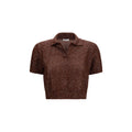 Brunello Cucinelli Bordeaux Linen Shortsleeve Shirt