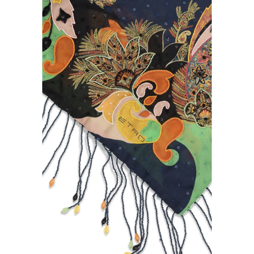 Etro Multicolor Silk Scarf
