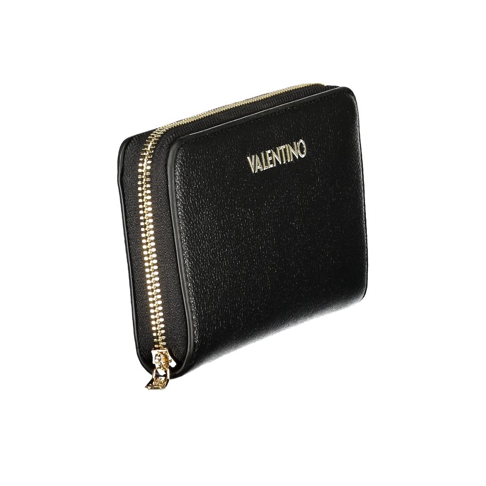 Mario Valentino Black Polyurethane Womens Wallet