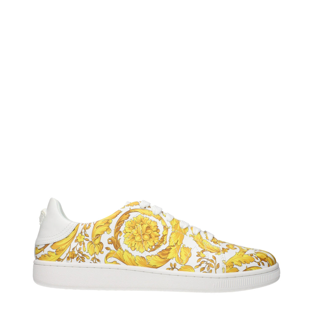 Versace Blue Leather Sneakers