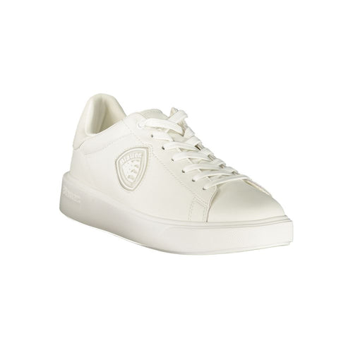Blauer White Polyurethane Men's Sneaker