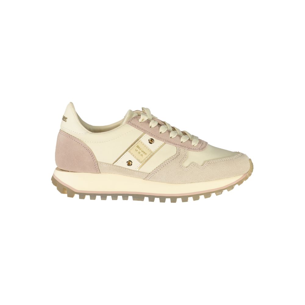Blauer Beige Leather Women's Sneaker