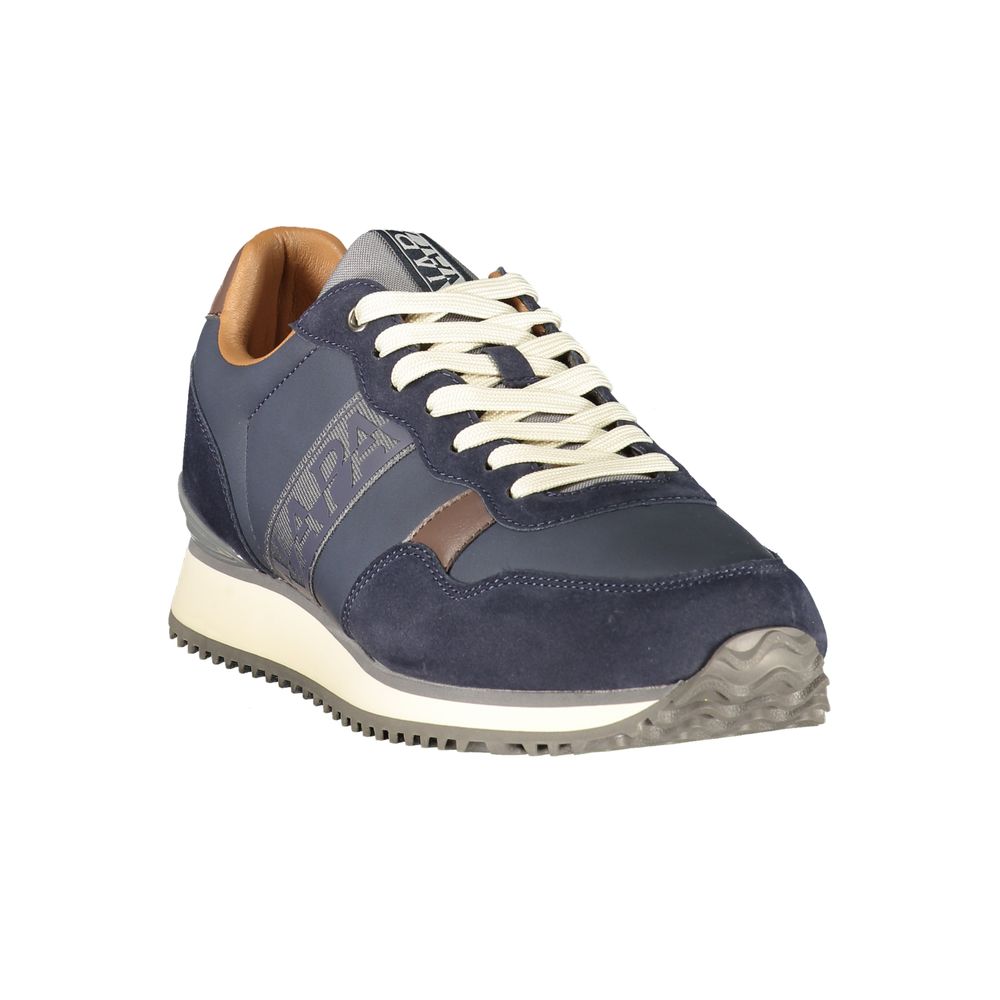 Napapijri Blue Polyester Athletic Sneakers