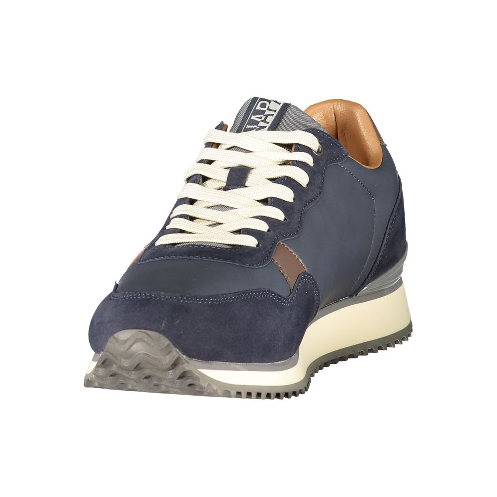 Napapijri Blue Polyester Athletic Sneakers
