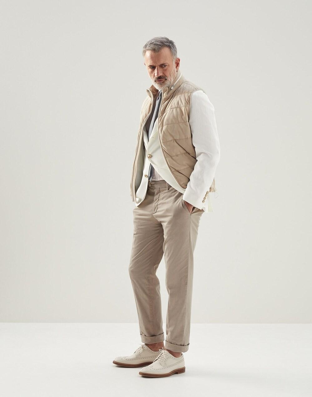 Brunello Cucinelli Orange Cotton Casual Pants