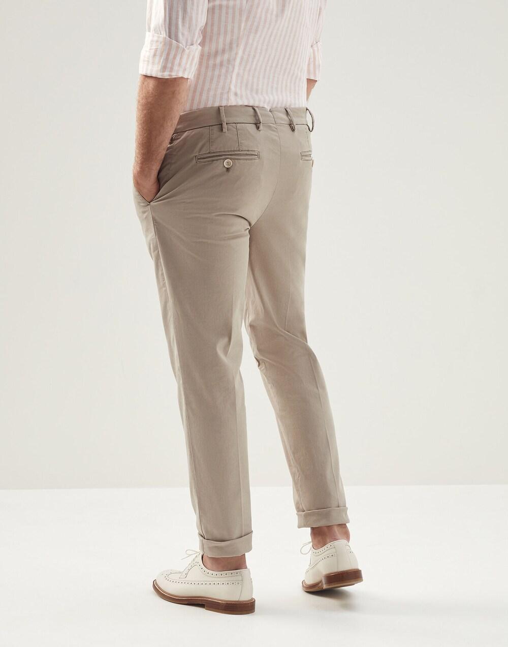 Brunello Cucinelli Orange Cotton Casual Pants