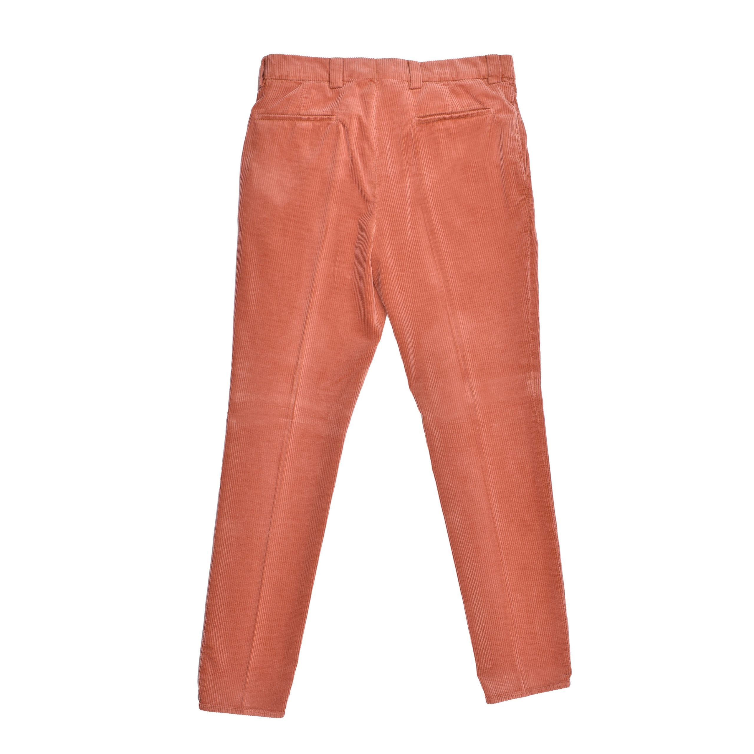 Brunello Cucinelli Orange Cotton Casual Pants