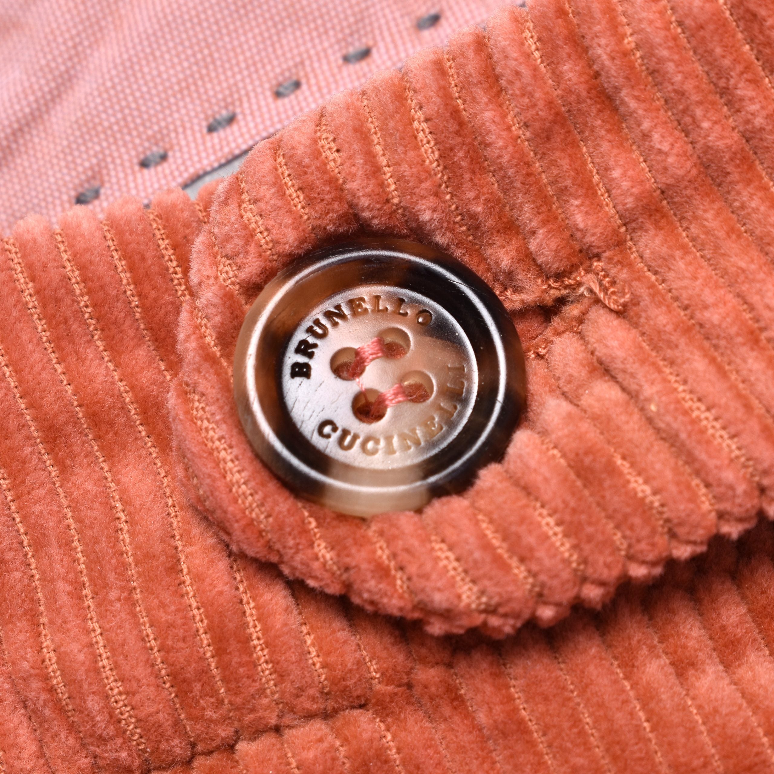 Brunello Cucinelli Orange Cotton Casual Pants