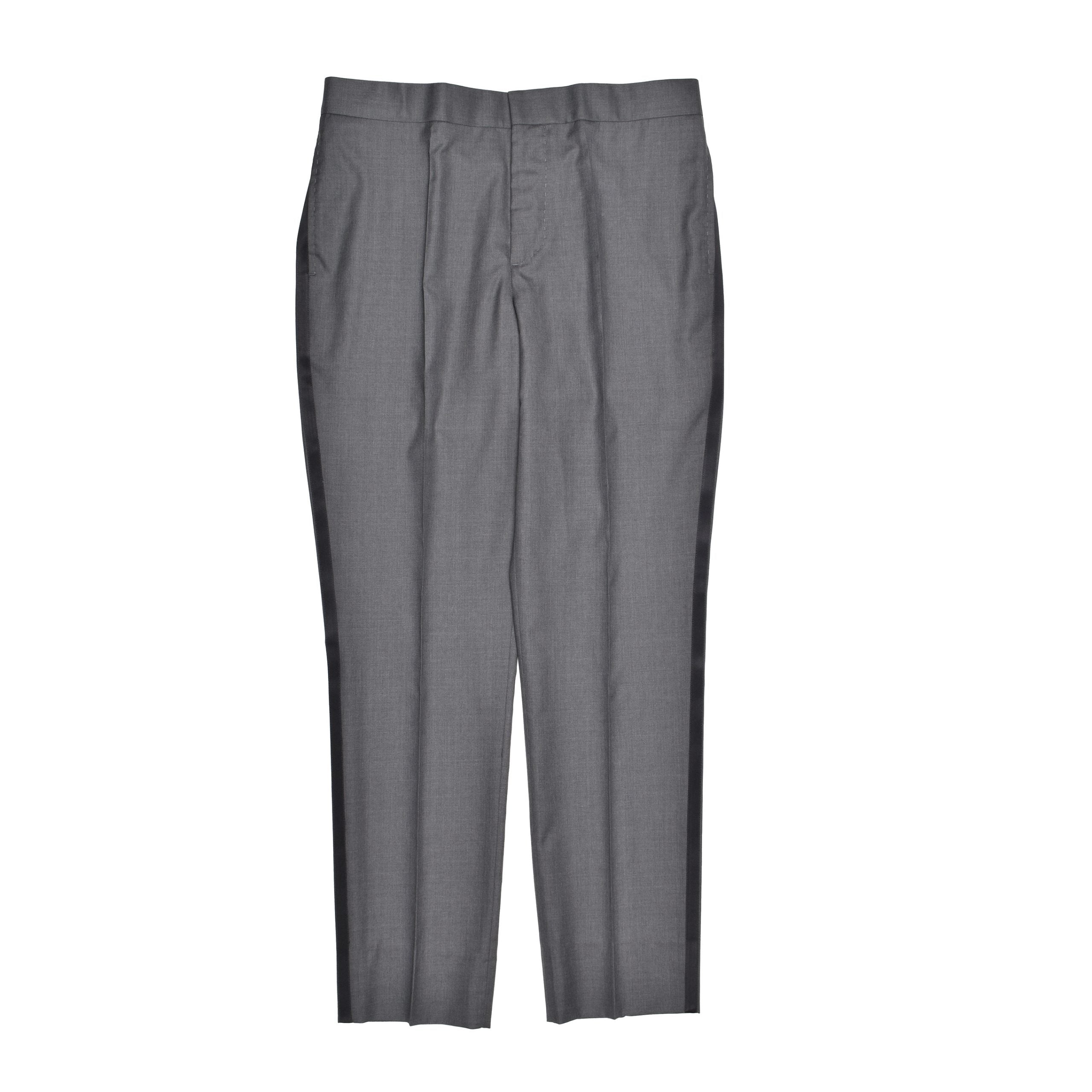 Brunello Cucinelli Gray Wool Dress Pants