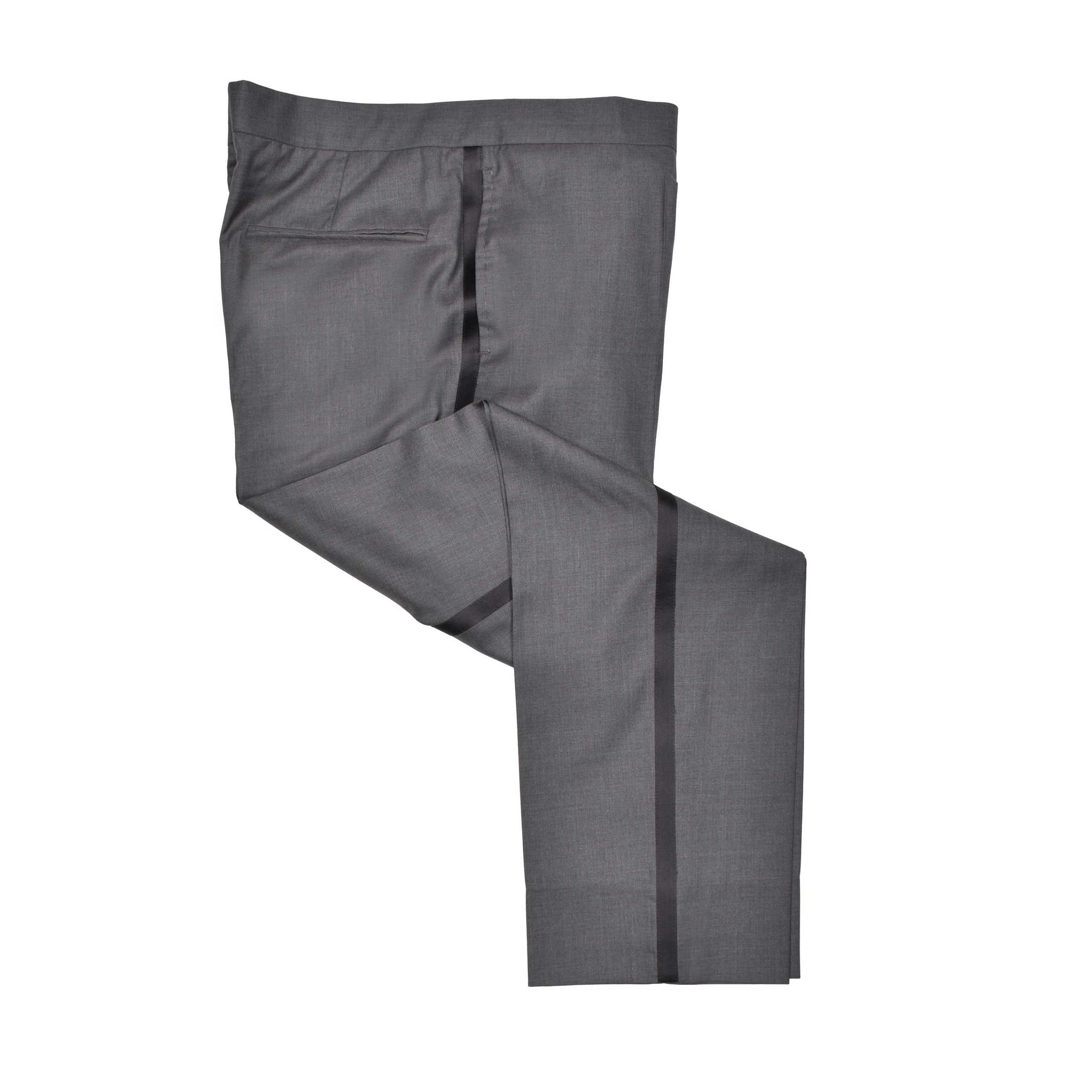 Brunello Cucinelli Gray Wool Dress Pants