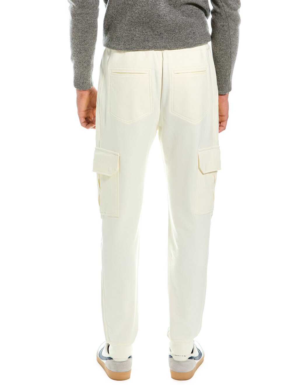 Brunello Cucinelli White Cotton Cargo Pants