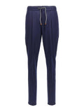 Brunello Cucinelli Blue Wool Casual Pants