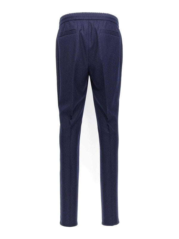 Brunello Cucinelli Blue Wool Casual Pants