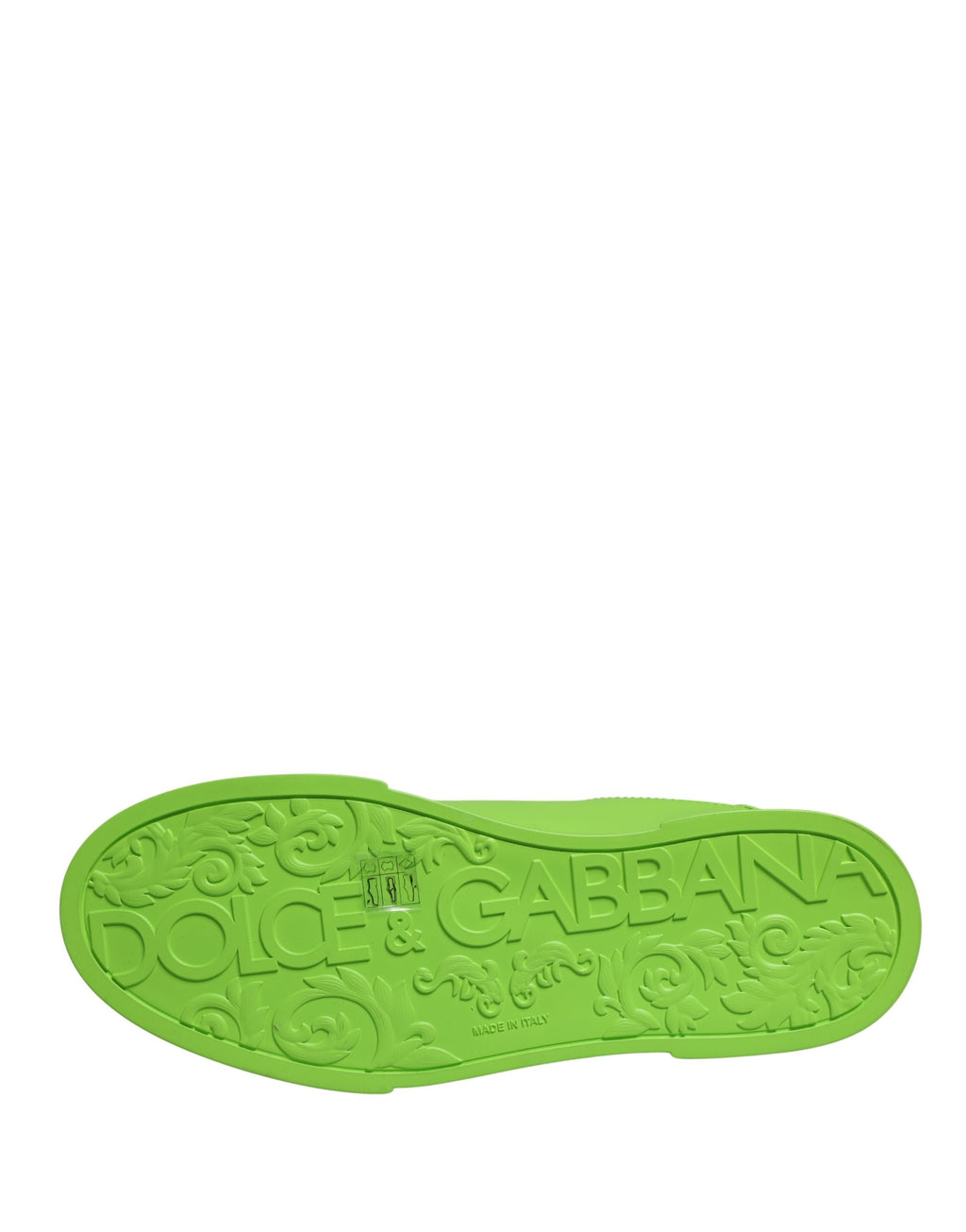 Dolce & Gabbana Grüne Leder Portofino Low Top Sneaker Schuhe