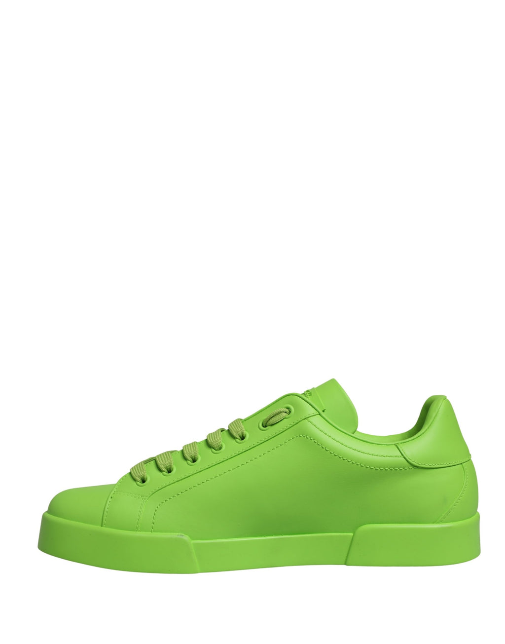 Dolce & Gabbana Grüne Leder Portofino Low Top Sneaker Schuhe