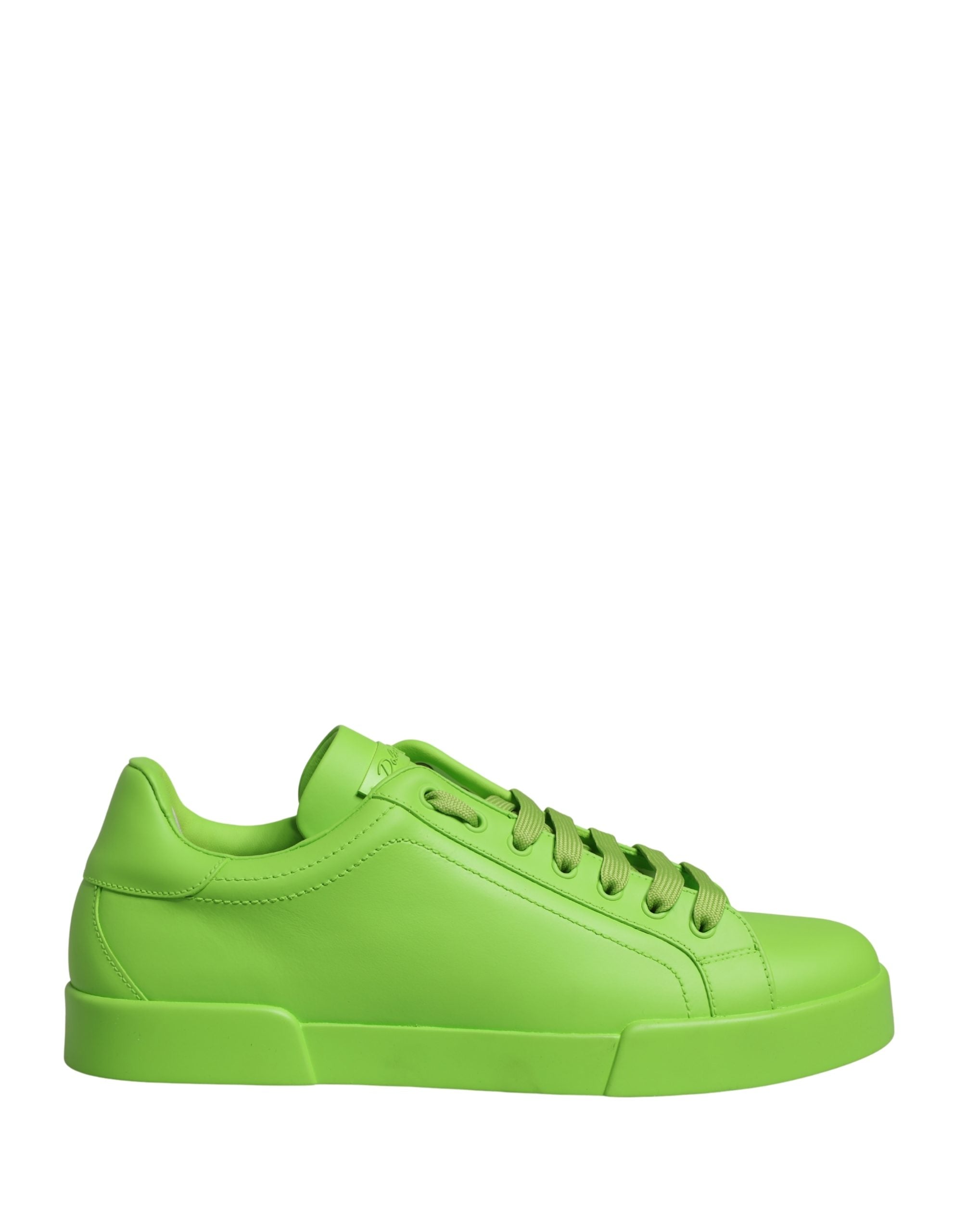 Dolce & Gabbana Grüne Leder Portofino Low Top Sneaker Schuhe
