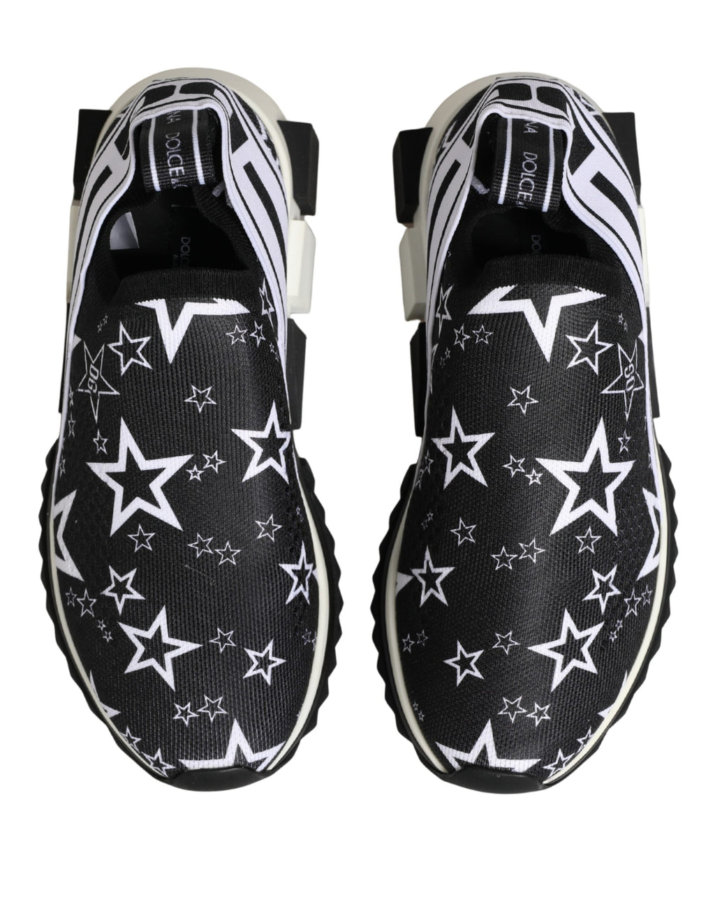 Dolce & Gabbana Black Stars Logo SORRENTO Sneakers