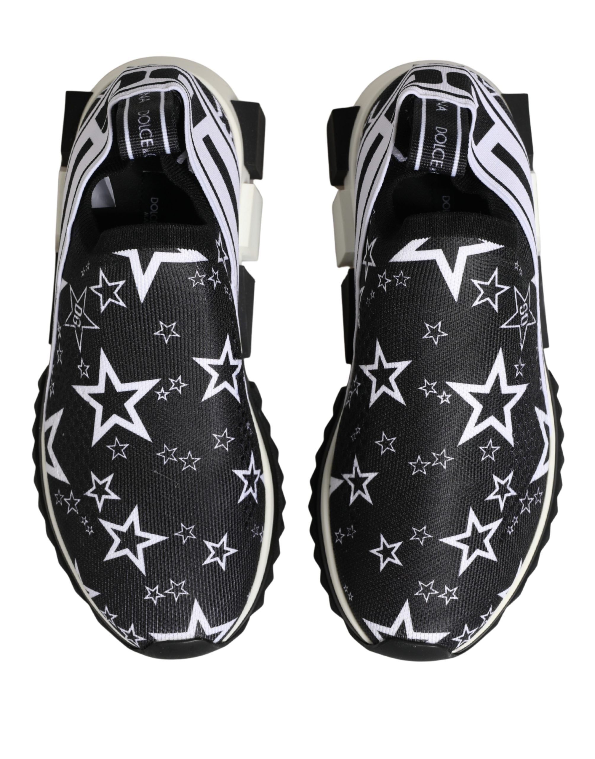 Dolce & Gabbana Black Stars Logo SORRENTO Sneakers
