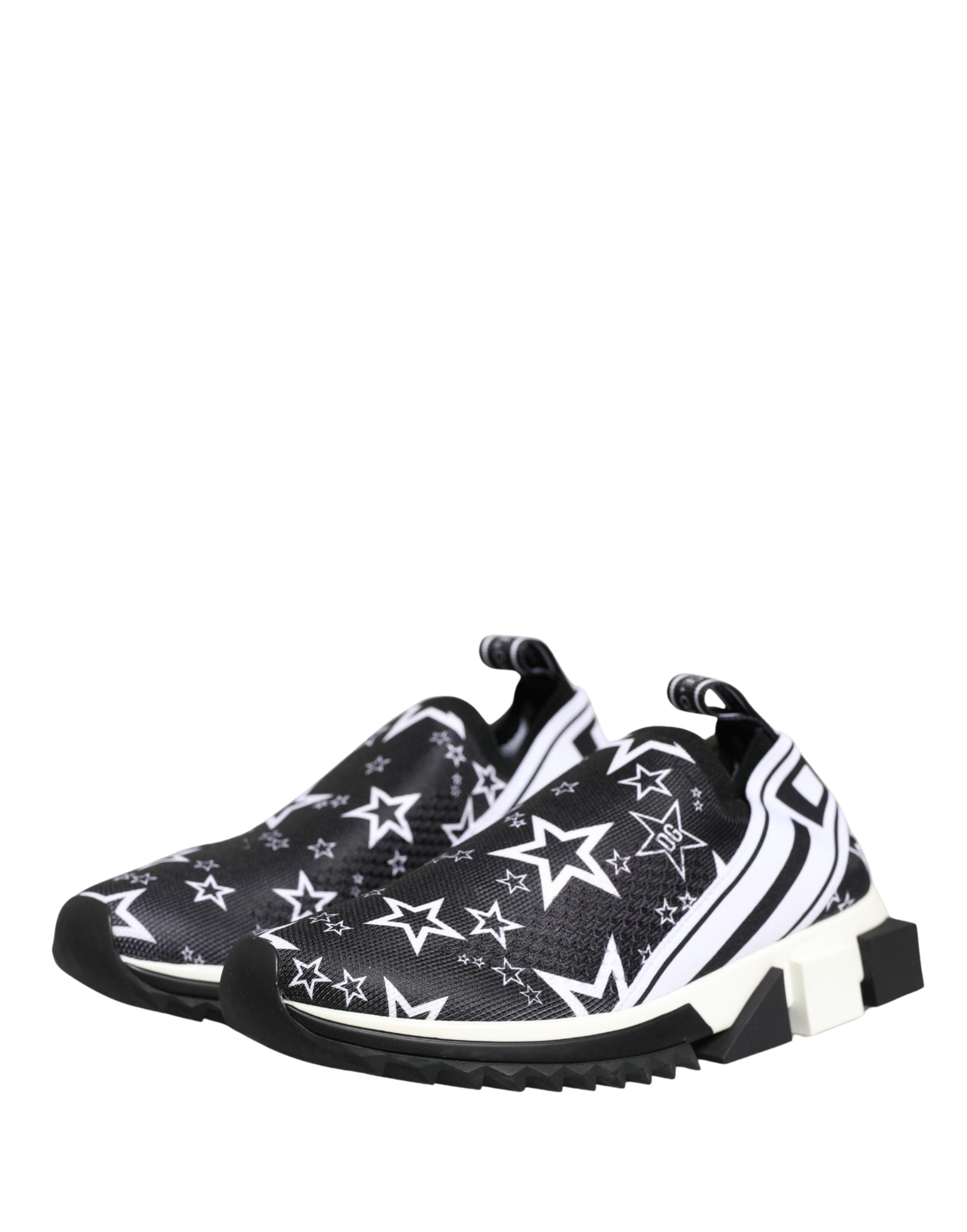 Dolce & Gabbana Black Stars Logo SORRENTO Sneakers