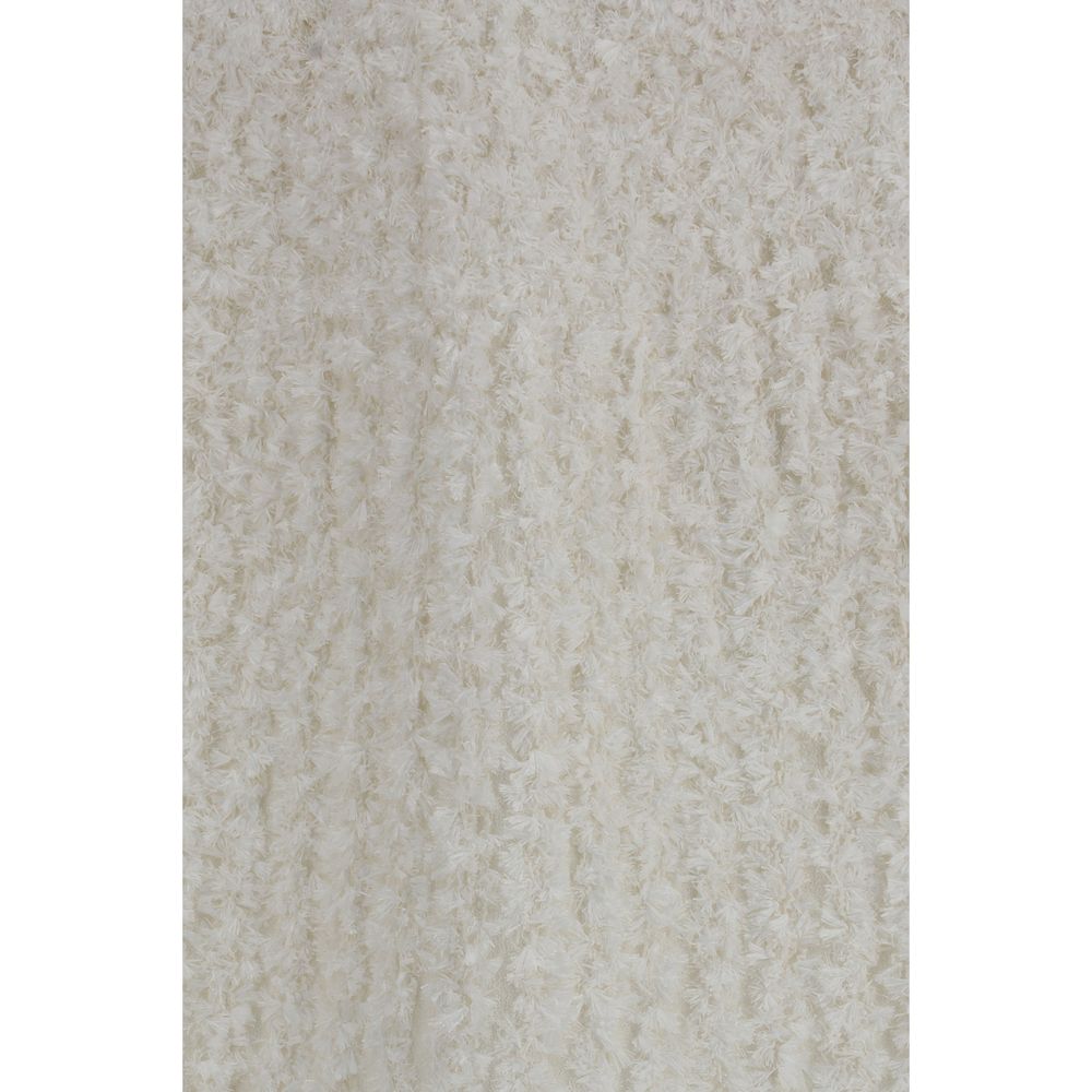 Balmain White Viscose Mini Skirt