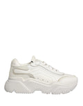 Dolce & Gabbana Weiße Leder Daymaster Low Top Sneakers Schuhe