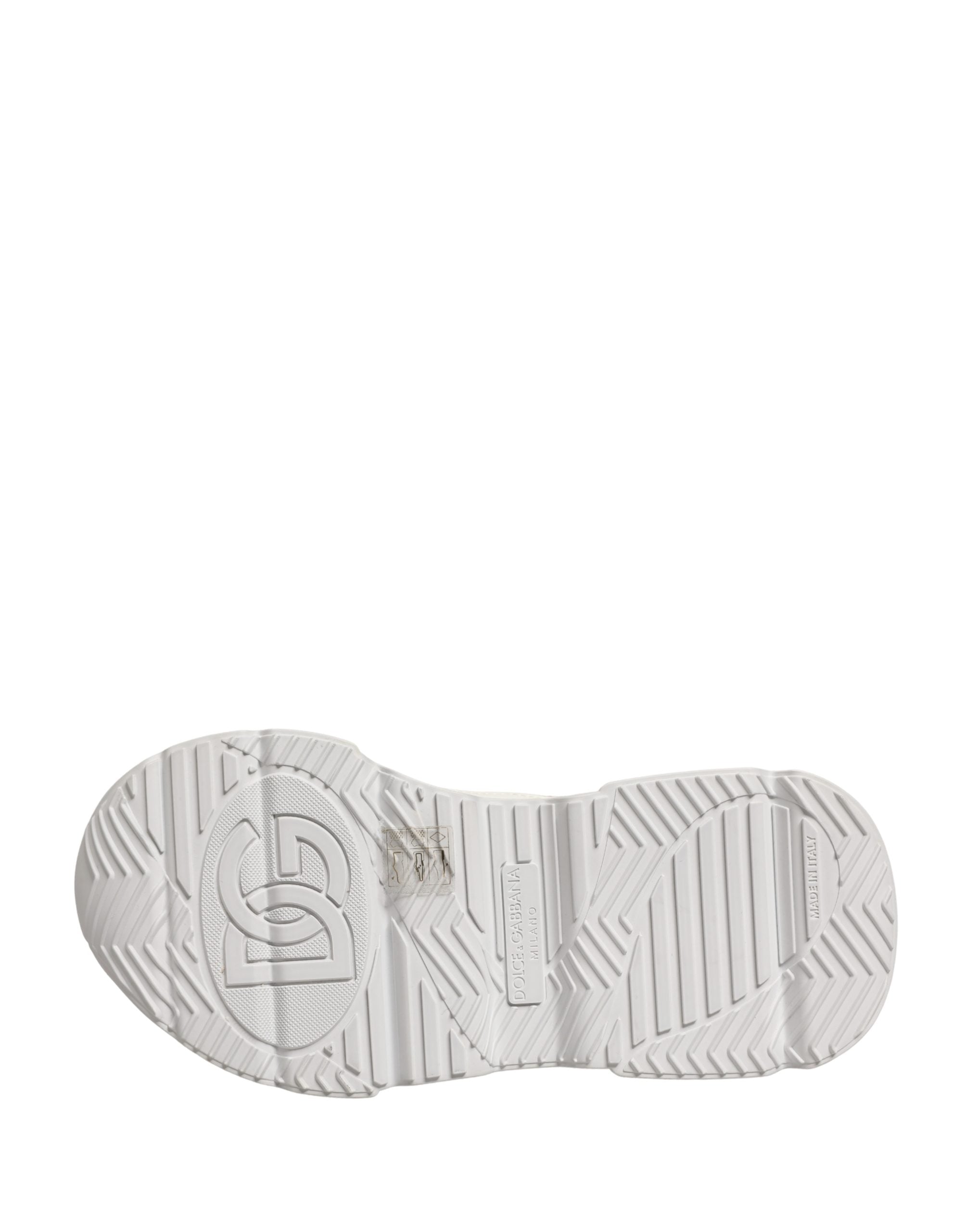 Dolce & Gabbana Weiße Leder Daymaster Low Top Sneakers Schuhe