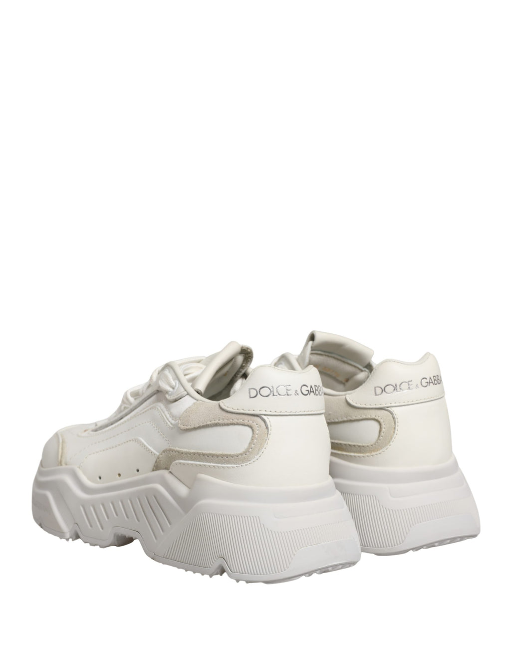 Dolce & Gabbana Weiße Leder Daymaster Low Top Sneakers Schuhe