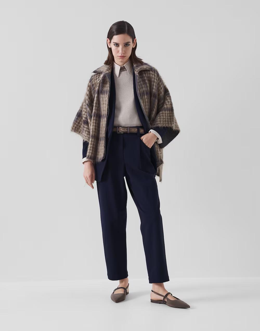 Brunello Cucinelli Blue Cotton Coat