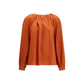 Marni Orange Cotton Blouse