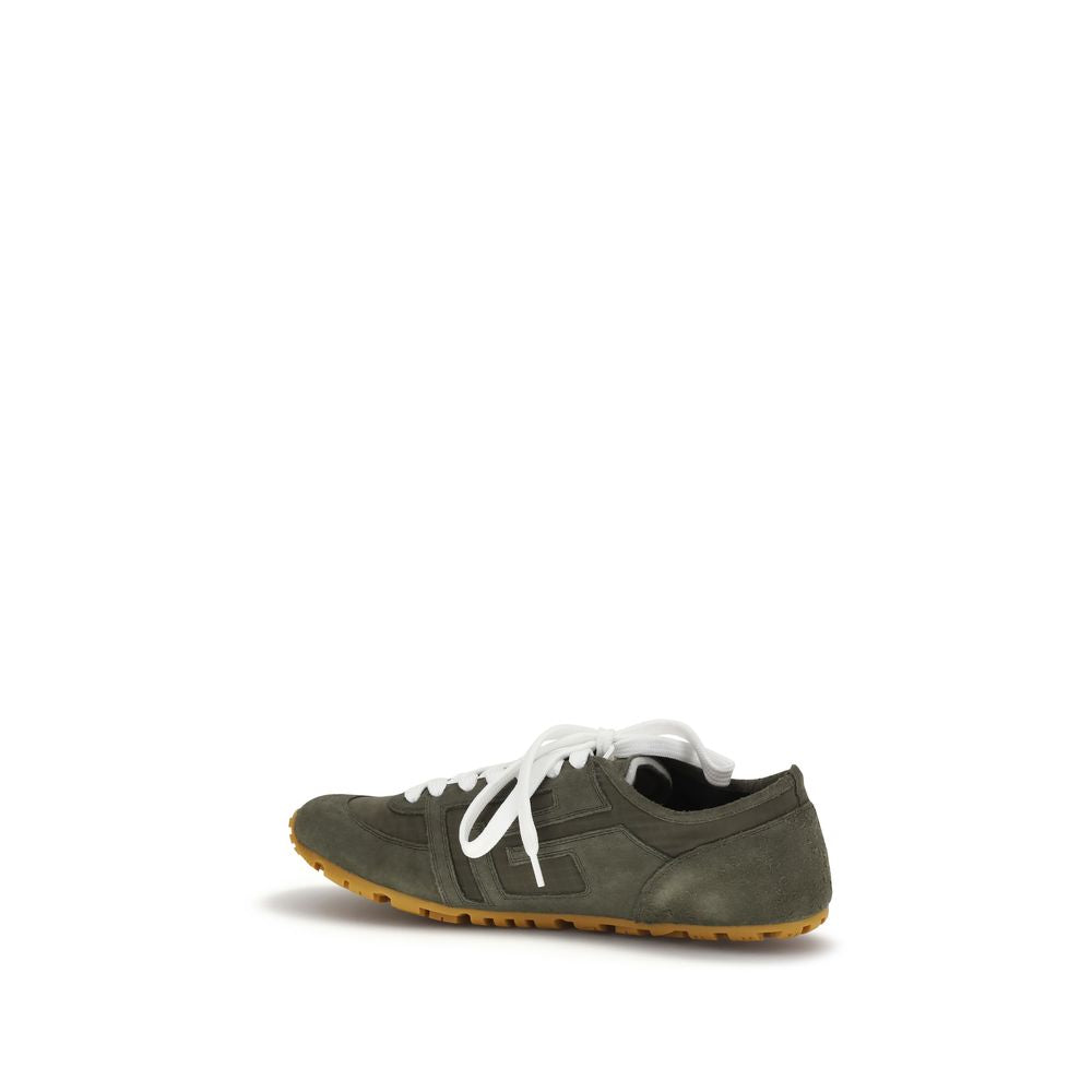 Balmain Bicolor Calf Leather Bos Taurus Athletic Sneakers