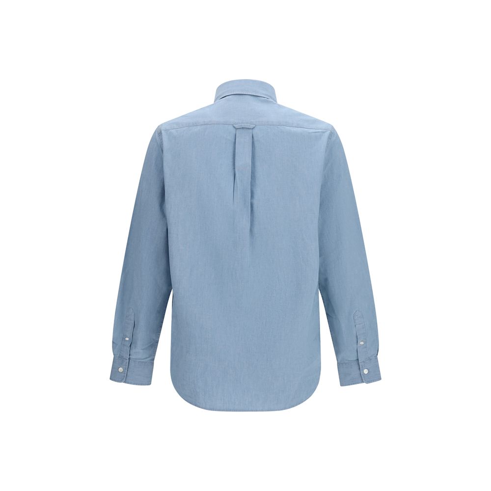 Maison Kitsuné Blue Cotton Shirt