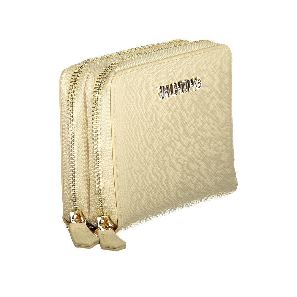 Mario Valentino Beige Polyurethane Women's Wallet
