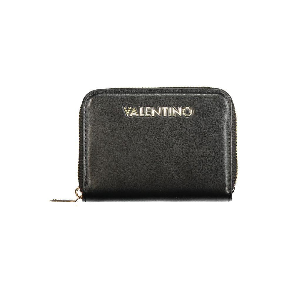 Mario Valentino Black Polyurethane Women's Wallet