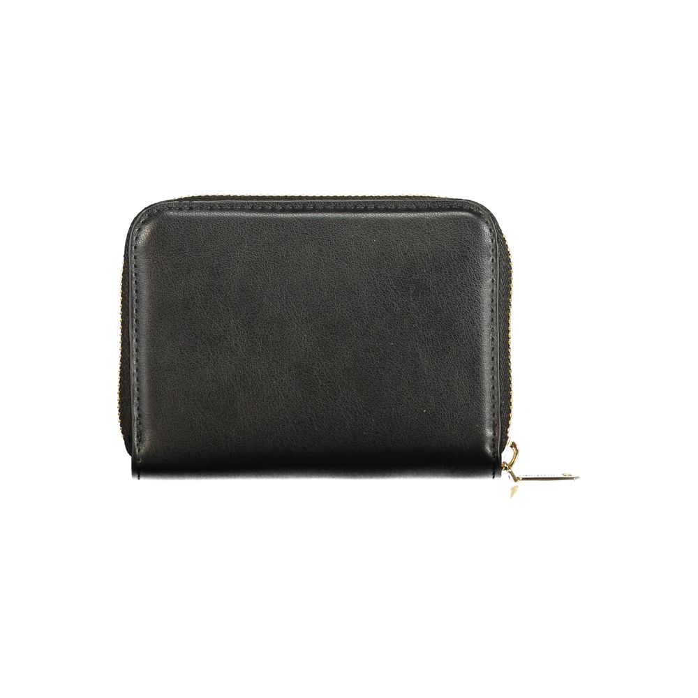 Mario Valentino Black Polyurethane Women's Wallet