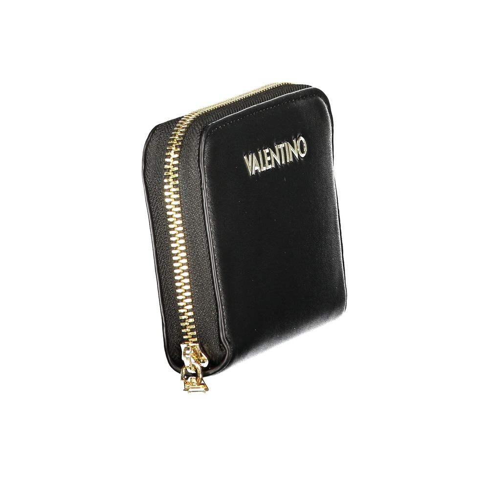 Mario Valentino Black Polyurethane Women's Wallet