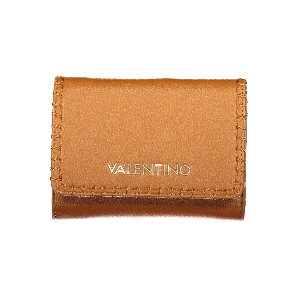 Mario Valentino Brown Polyurethane Women's Wallet Accessory