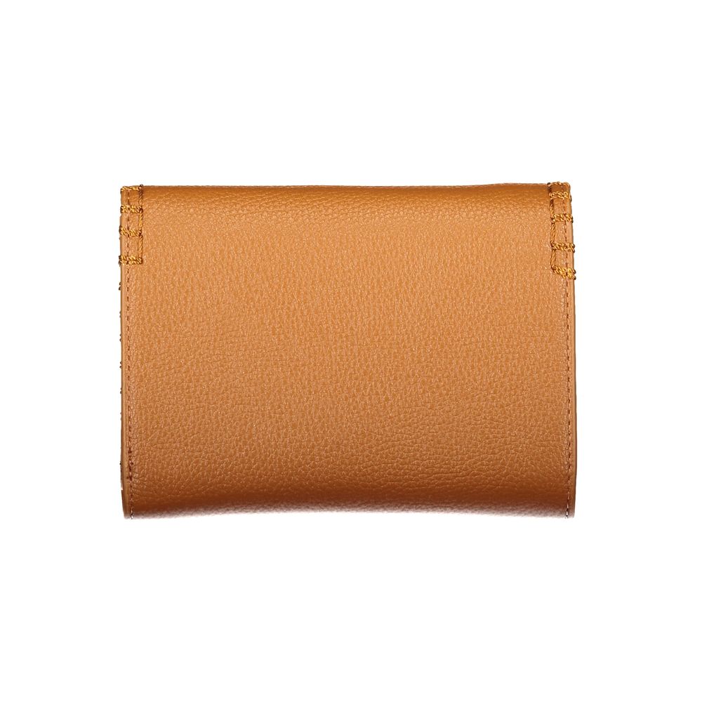 Mario Valentino Brown Polyurethane Women's Wallet Accessory