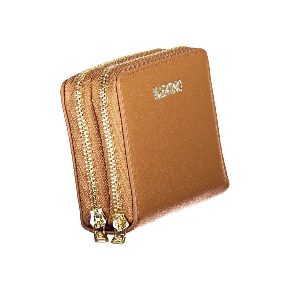 Mario Valentino Brown Polyurethane Womens Wallet
