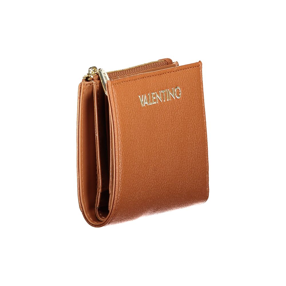 Mario Valentino Brown Polyurethane Womens Wallet