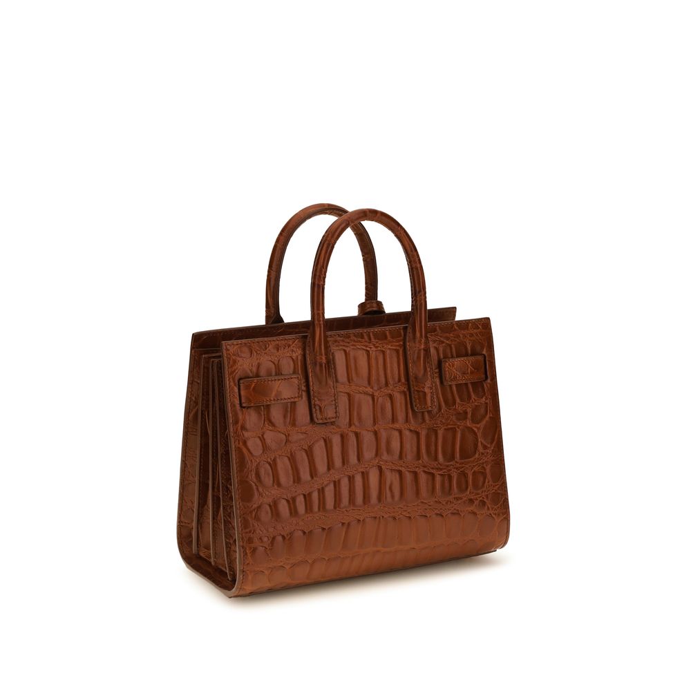 Saint Laurent Brown Calf Leather Bos Taurus Shoulder Bag