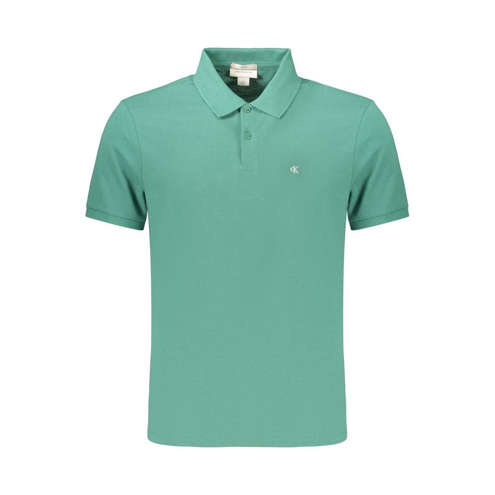 Calvin Klein Green Cotton Mens Polo