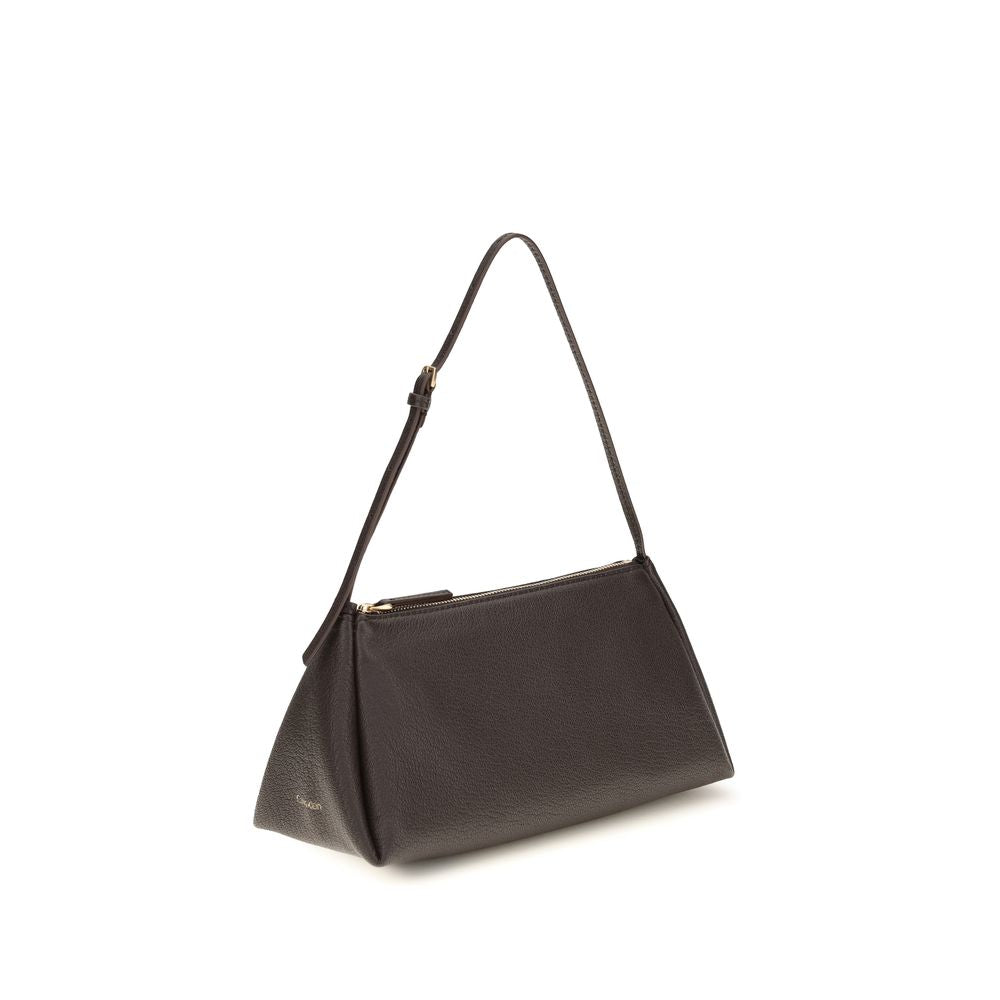 Calvin Klein Brown Calf Leather Bos Taurus Shoulder Bag