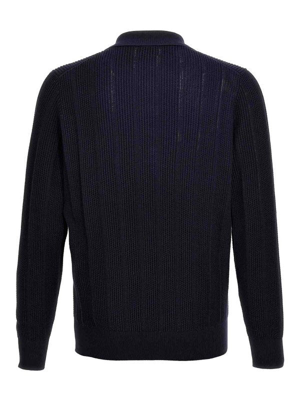 Brunello Cucinelli Blue Cotton Sweatshirt