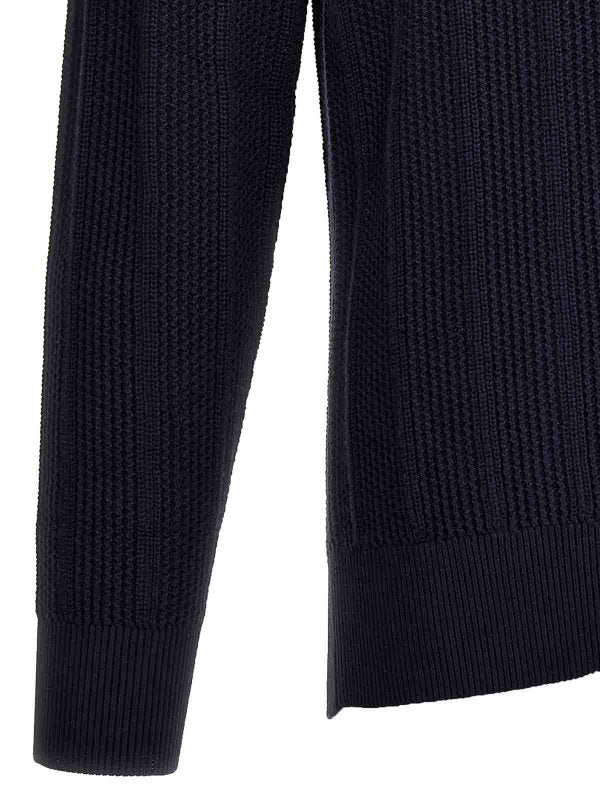 Brunello Cucinelli Blue Cotton Sweatshirt