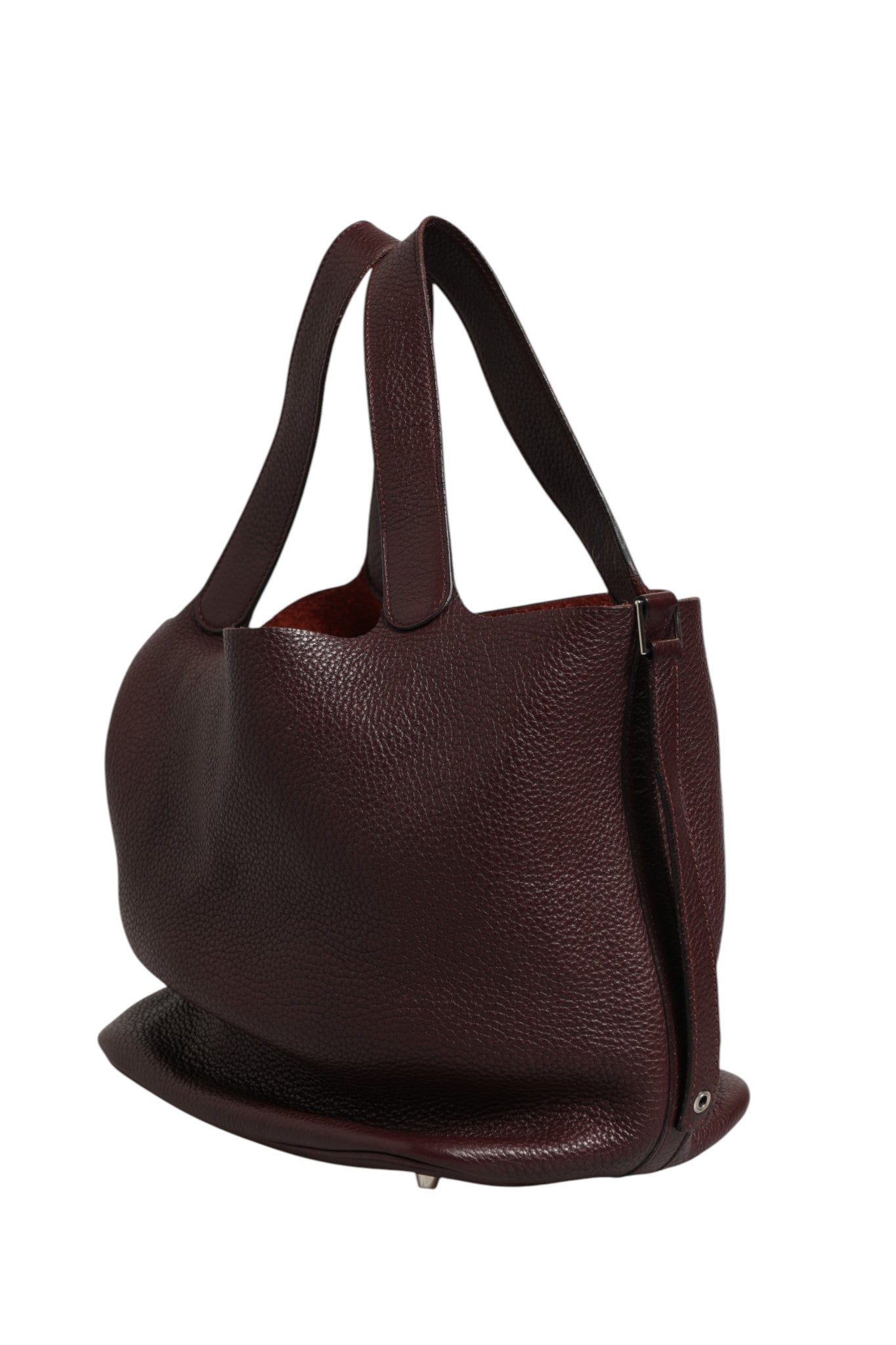 Hermès Picotin Taurillon Clemence Chocolate Handbag